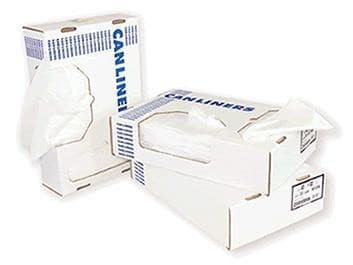 Heritage Can Liner 30X36 IN 20-30 GAL Clear LLDPE 0.9MIL 200/Case