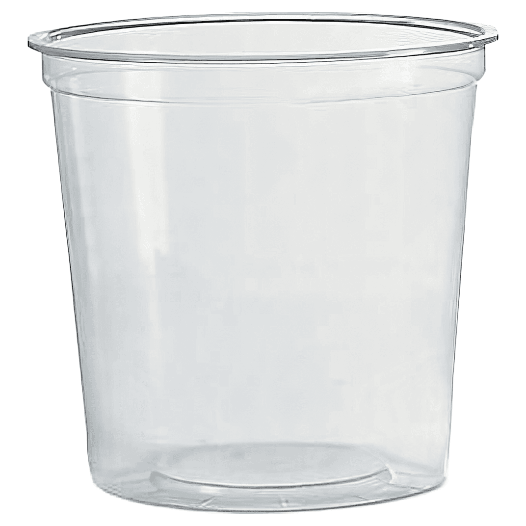 WNA Deli Container Base 24 OZ PP Clear Round 25/Case