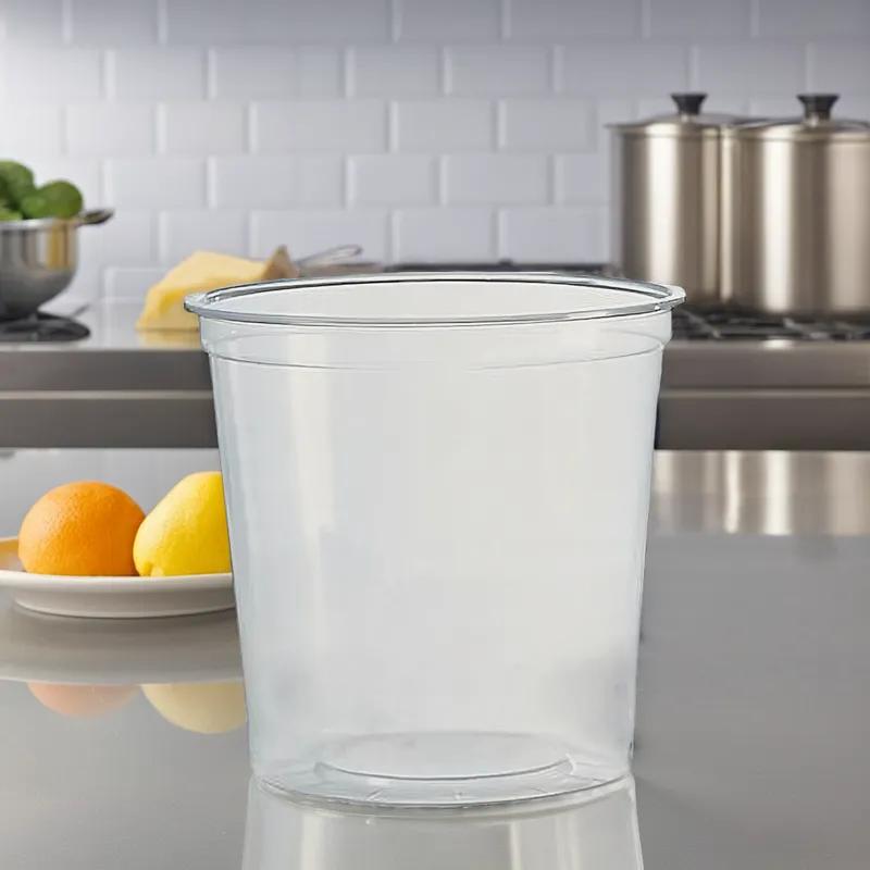 WNA Deli Container Base 24 OZ PP Clear Round 25/Case
