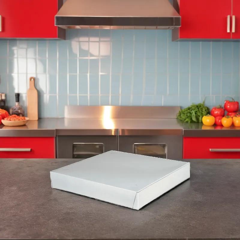 Pizza Box 8X8X1 IN Corrugated Paperboard White 50/Bundle