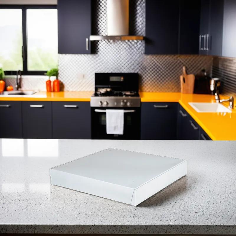 Pizza Box 8X8X1 IN Corrugated Paperboard White 50/Bundle