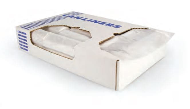 Heritage Can Liner 40X46 IN 40-45 GAL Clear Plastic 100/Case