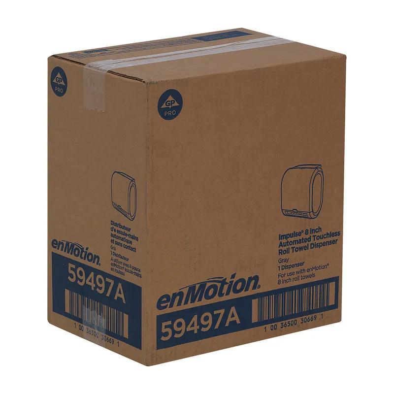 enMotion® Impulse® Paper Towel Dispenser 8.58X12.7X13.8 IN Wall Mount Gray 1-Roll Touchless Automatic 8IN Roll 1/Each