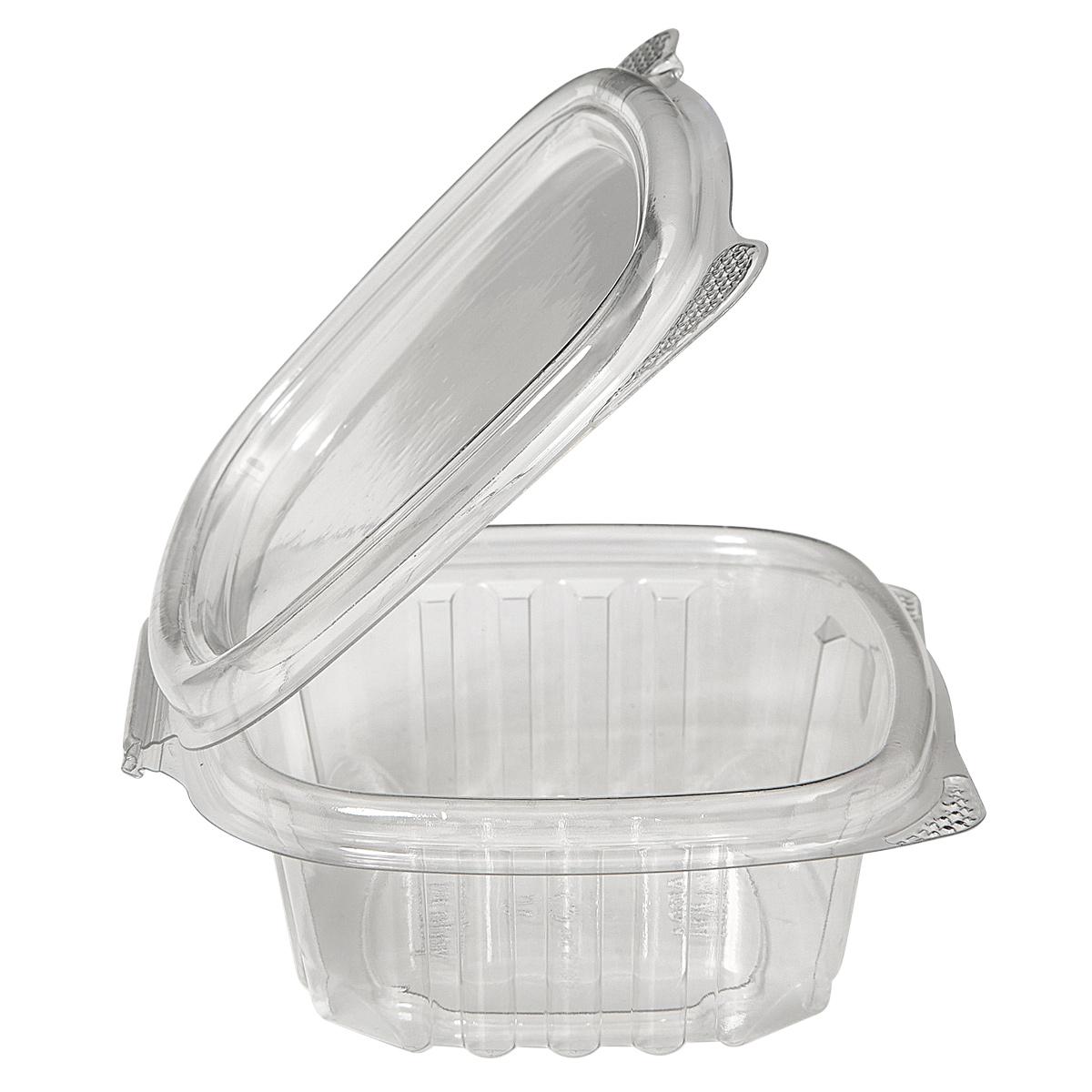 Deli Container Hinged 4 OZ PET 400/Case