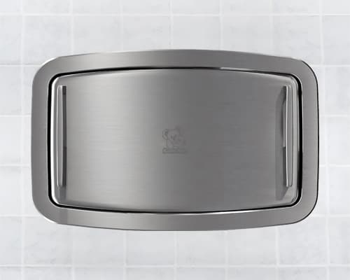 Baby Changing Station 41.31X26.22 IN Stainless Steel PP Horizontal Recessed-Mounted 1/Each