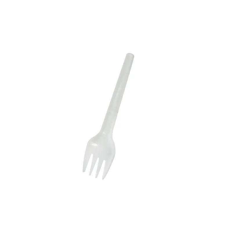 Fork 5.3 IN Plastic White Individually Wrapped 100 Count/Pack 10 Packs/Case 1000 Count/Case
