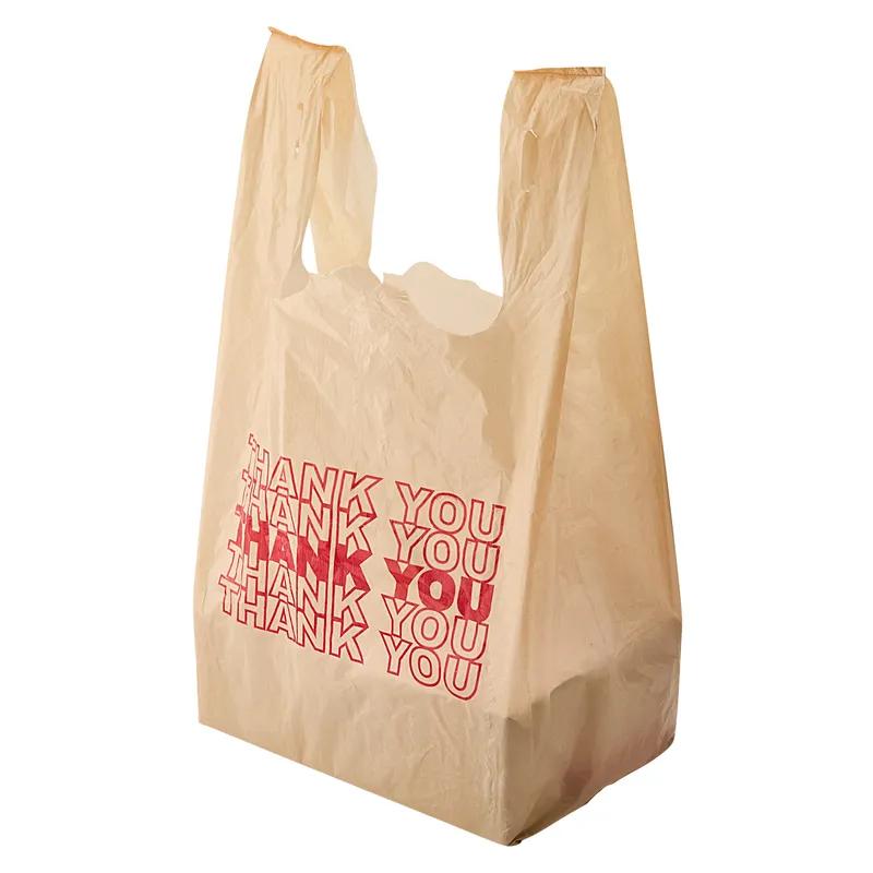 Shopper Bag 11.5X6.5X22 IN HDPE 17MIC Beige T-Sack 500/Case