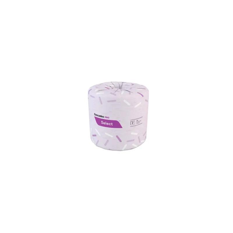 Cascades PRO Select® Toilet Paper & Tissue Roll 4X3.2 IN 2PLY White Standard 500 Sheets/Roll 96 Rolls/Case