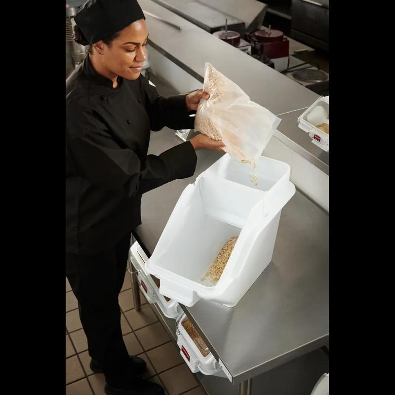 ProSave® Ingredient Bin 23.50X11.50X16.88 IN 100 Cup White PP PC Food Safe 1/Each