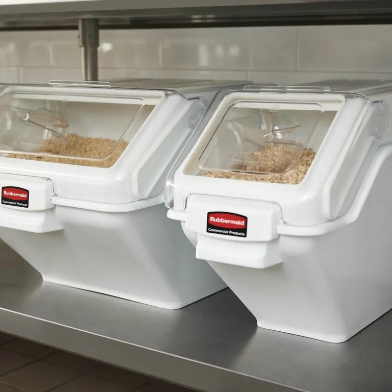 ProSave® Ingredient Bin 23.50X11.50X16.88 IN 100 Cup White PP PC Food Safe 1/Each