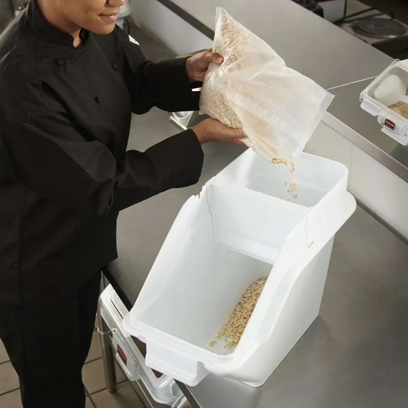 ProSave® Ingredient Bin 23.50X11.50X16.88 IN 100 Cup White PP PC Food Safe 1/Each