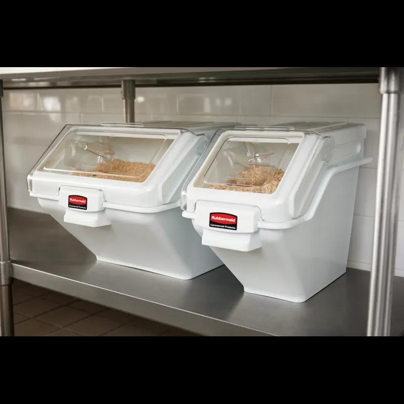 ProSave® Ingredient Bin 23.50X11.50X16.88 IN 100 Cup White PP PC Food Safe 1/Each