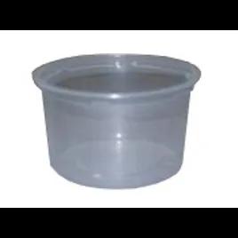 WNA Deli Container Base & Lid Combo With Flat Lid 16 OZ PP Clear Round 250/Case