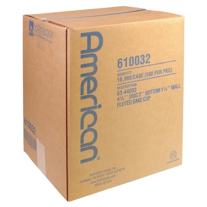 Baking Cup 4.5 IN Paper White Fluted 10000/Case