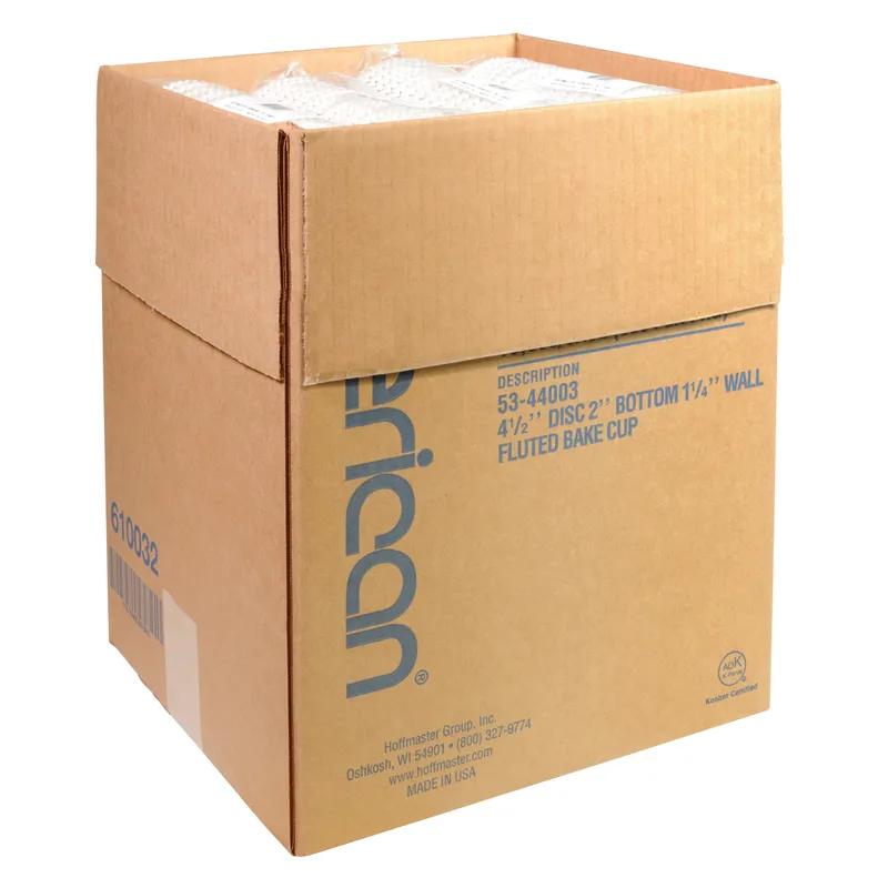 Baking Cup 4.5 IN Paper White Fluted 10000/Case