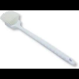 Sparta® Scrub Brush 20 IN Plastic Polyester White Color Coded Long Handle Brown Floater 1/Each