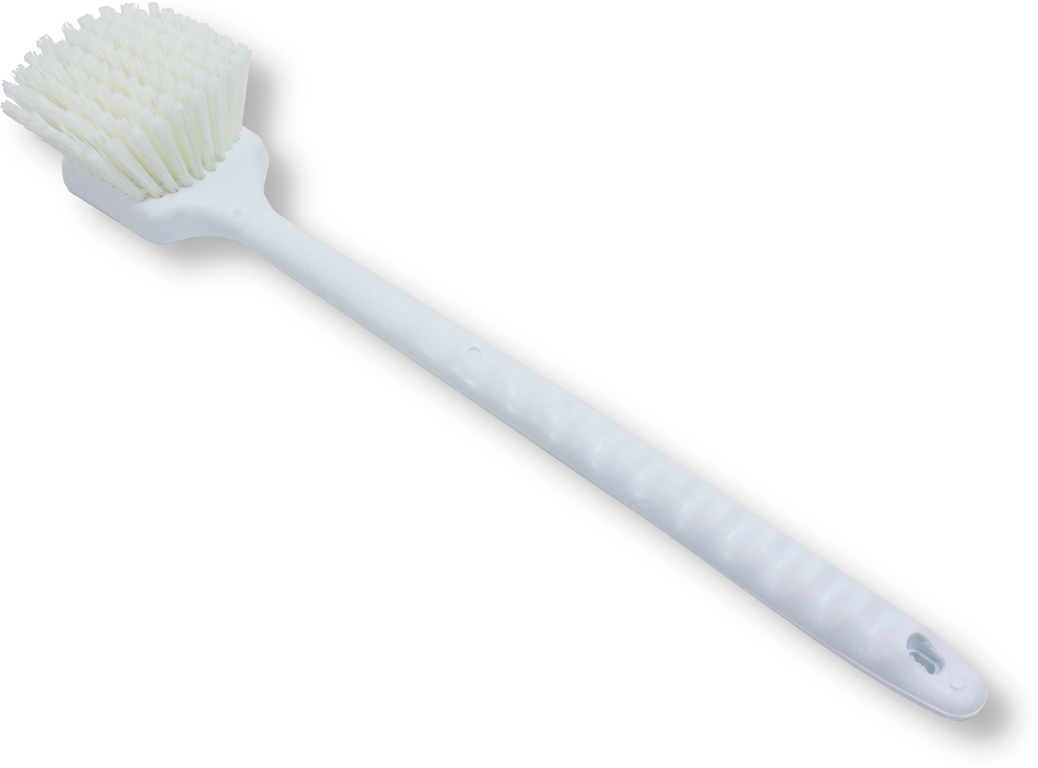 Sparta® Scrub Brush 20 IN Plastic Polyester White Color Coded Long Handle Brown Floater 1/Each