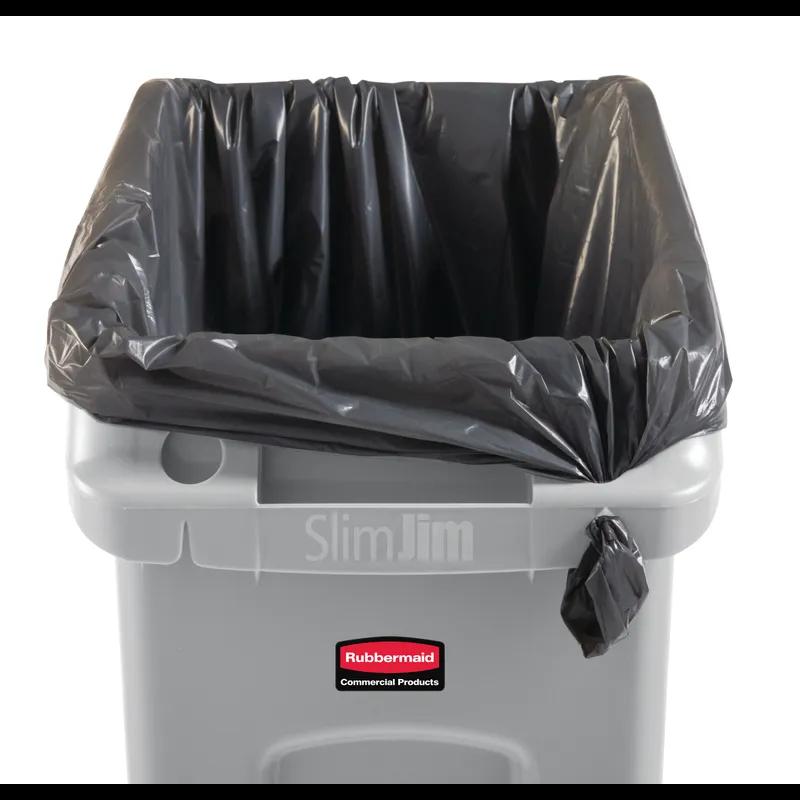 Slim Jim® Trash Can 13 GAL Gray Resin Under-Counter 1/Each