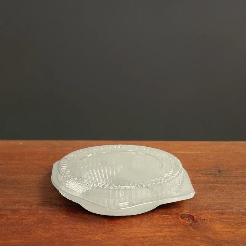 Pie Hinged Container With Low Dome Lid 6 IN OPS Clear Round 350/Case