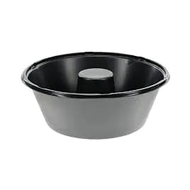 Angel Food Cake Container 10 IN CPET Black 200/Case