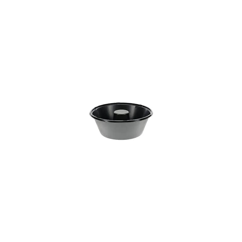 Angel Food Cake Container 10 IN CPET Black 200/Case