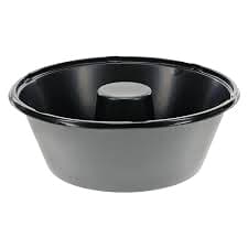 Angel Food Cake Container 10 IN CPET Black 200/Case