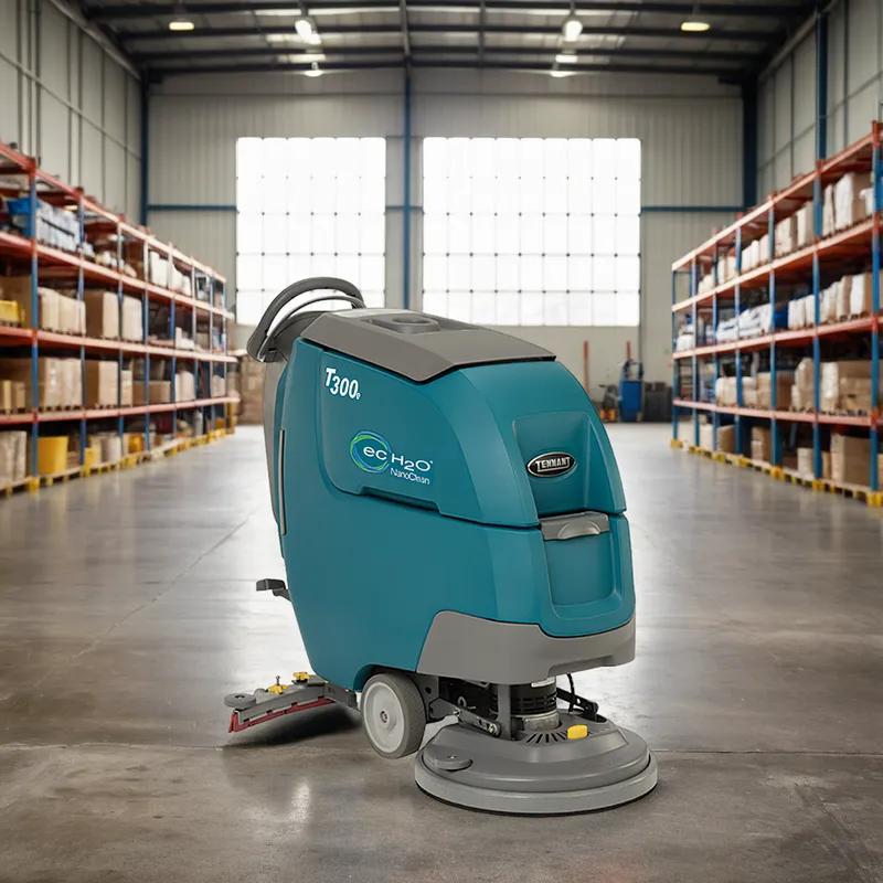 Tennant T300e Commercial Use Auto Scrubber With 20IN Head Battery Walk Behind Self Propel Instaclick 130Ah 1/Each
