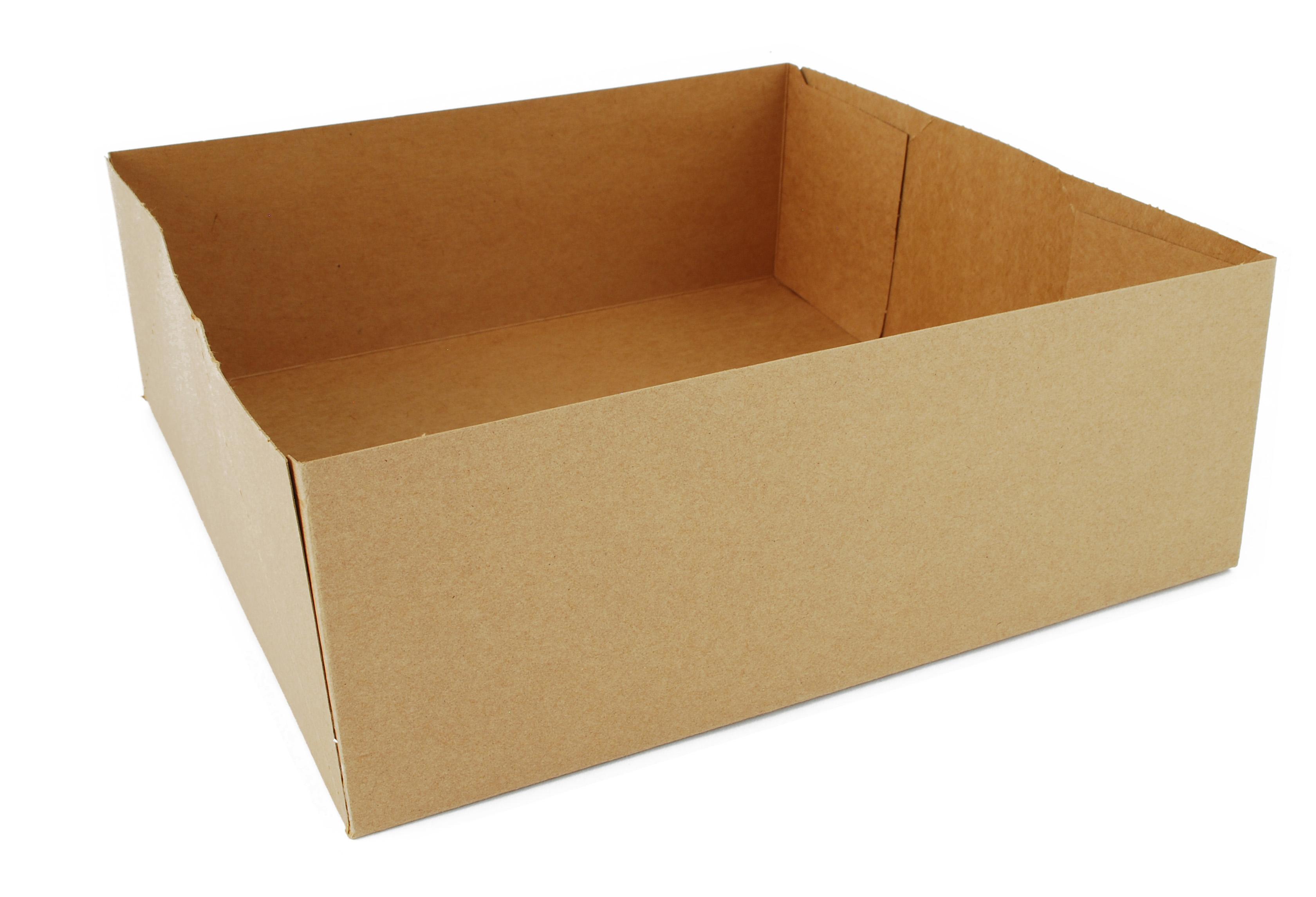 Take-Out Box Base 10.5X10.5X3.6875 IN Kraft Paperboard Kraft Square 200/Case