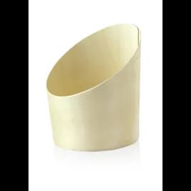Cup & Scoop Base 3.1X3.4 IN Wood Natural Round Grease Resistant 25 Count/Pack 4 Packs/Case 100 Count/Case