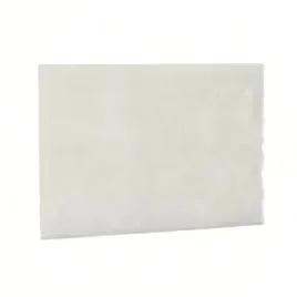 Victoria Bay Scouring Pad 6X9 IN Light Duty Synthetic White 20 Count/Case