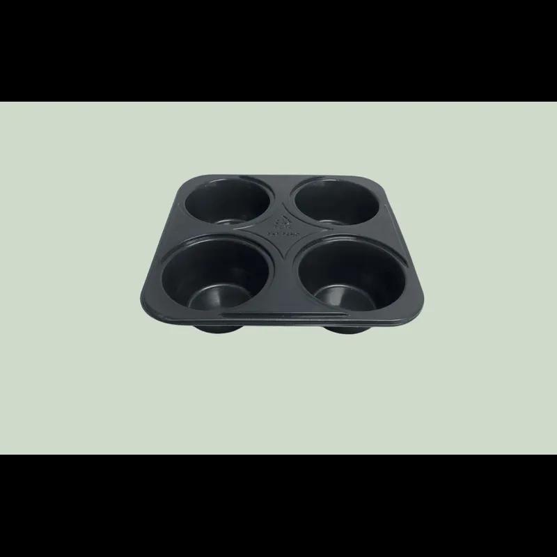 Lid 1 Compartment PET Clear Square For 4 CT Muffin Bakery Container 250/Case