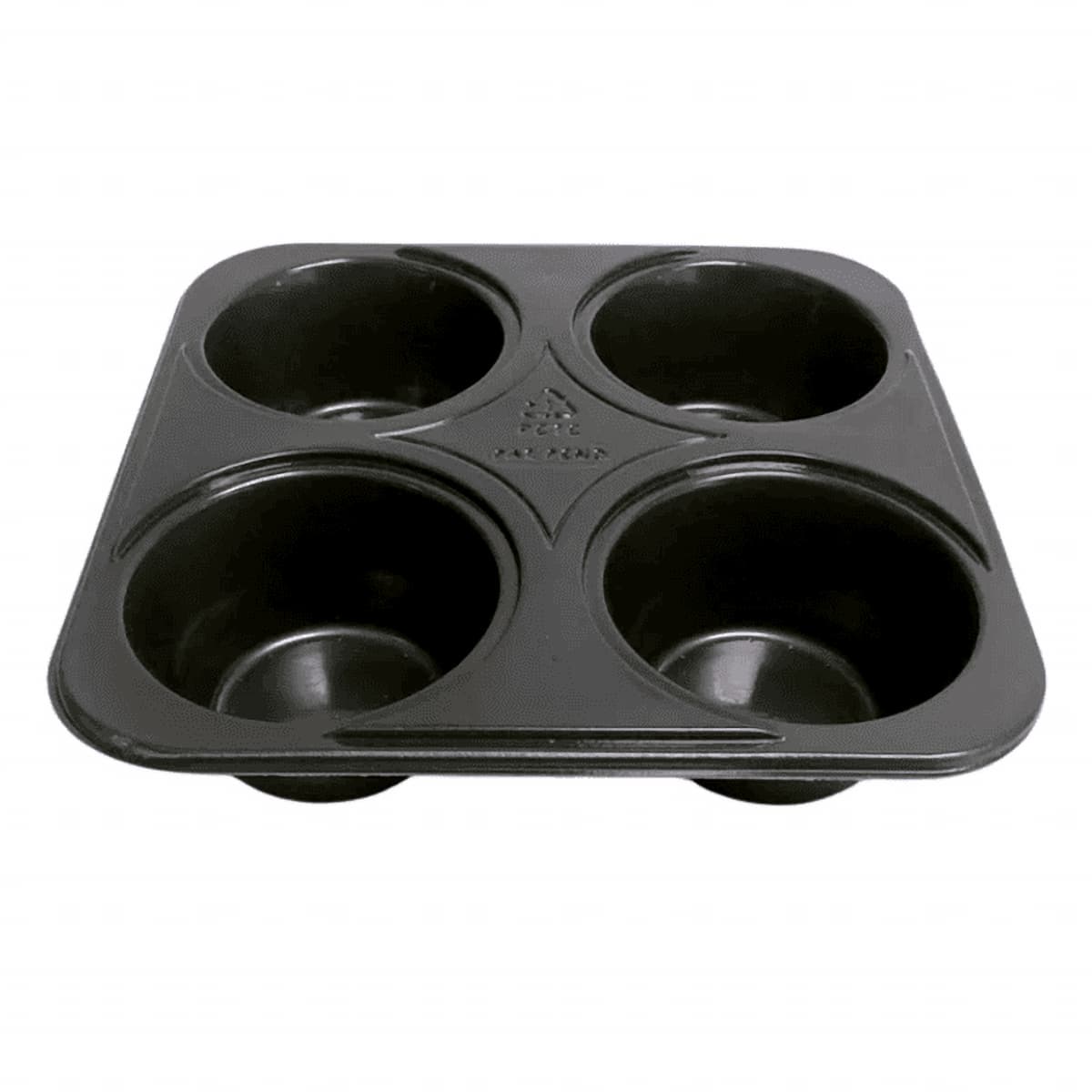 Lid 1 Compartment PET Clear Square For 4 CT Muffin Bakery Container 250/Case