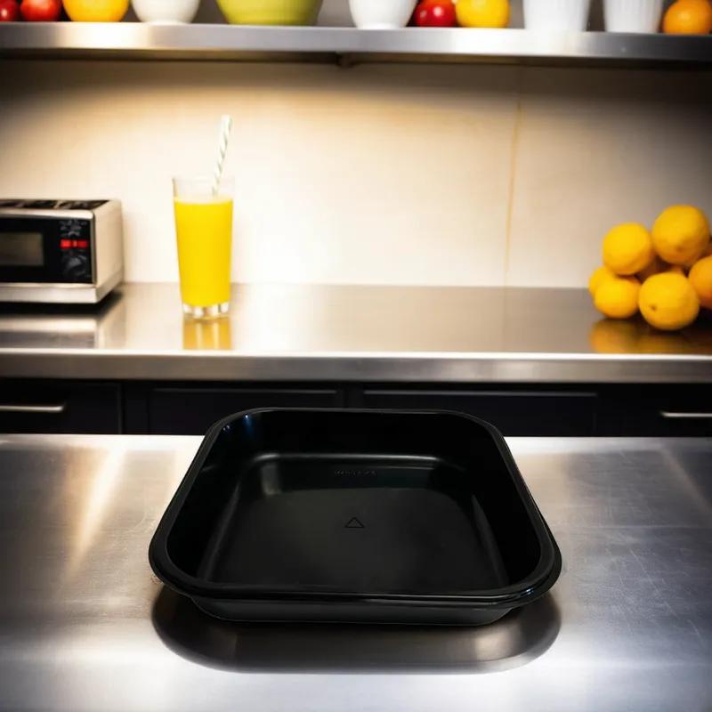 Cake Baking Tray 33 OZ 8X8 IN CPET Square Dual Ovenable 250/Case