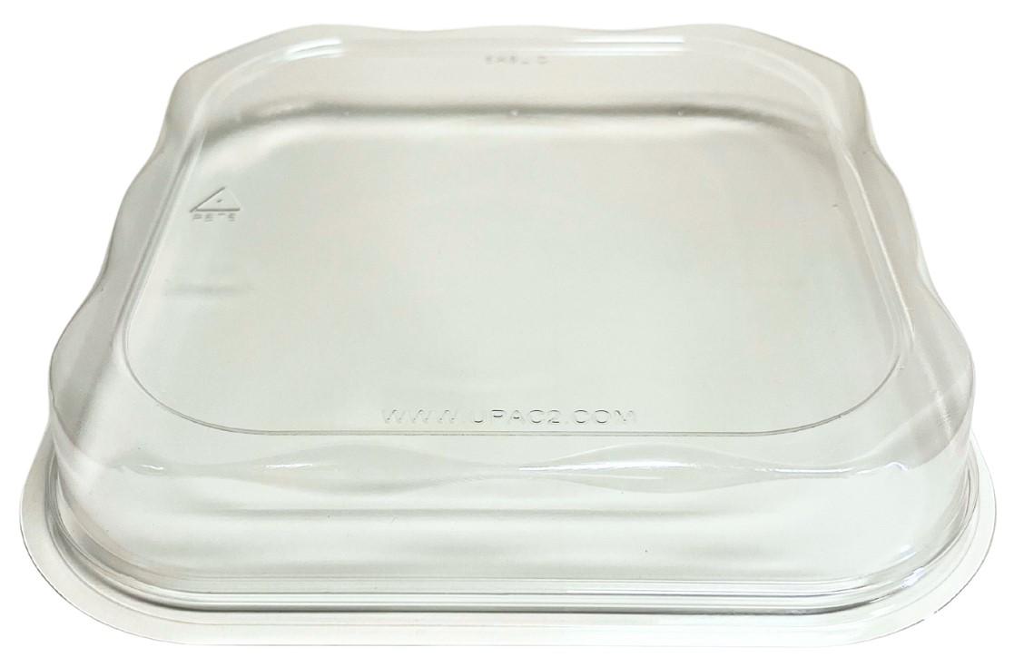 Lid Dome 8X8 IN PET Clear Square For Container 250/Case