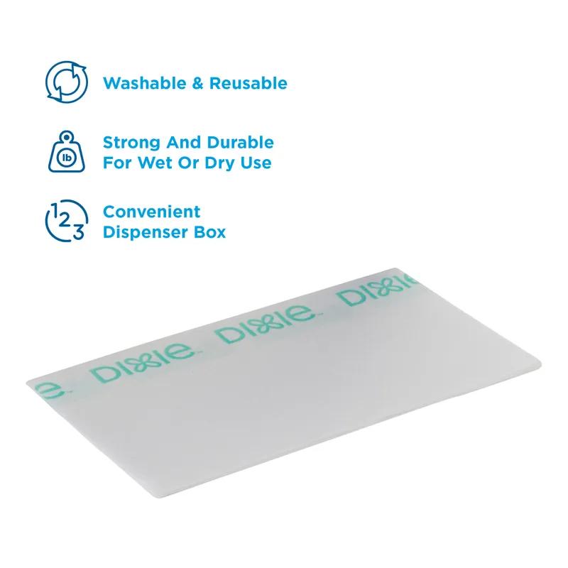 Dixie® H700 Food Service Cleaning Towel 23.5X13 IN 1 PLY HEF White Green Stripe 150/Case