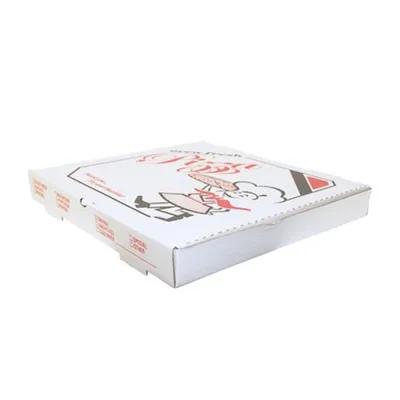Pizza Box 10X10 IN Corrugated Cardboard White Stock Print 50/Bundle