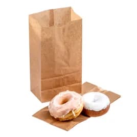 Bakery Bag 5X3.125X9.75 IN Paper 4# Natural Plain 1000/Case