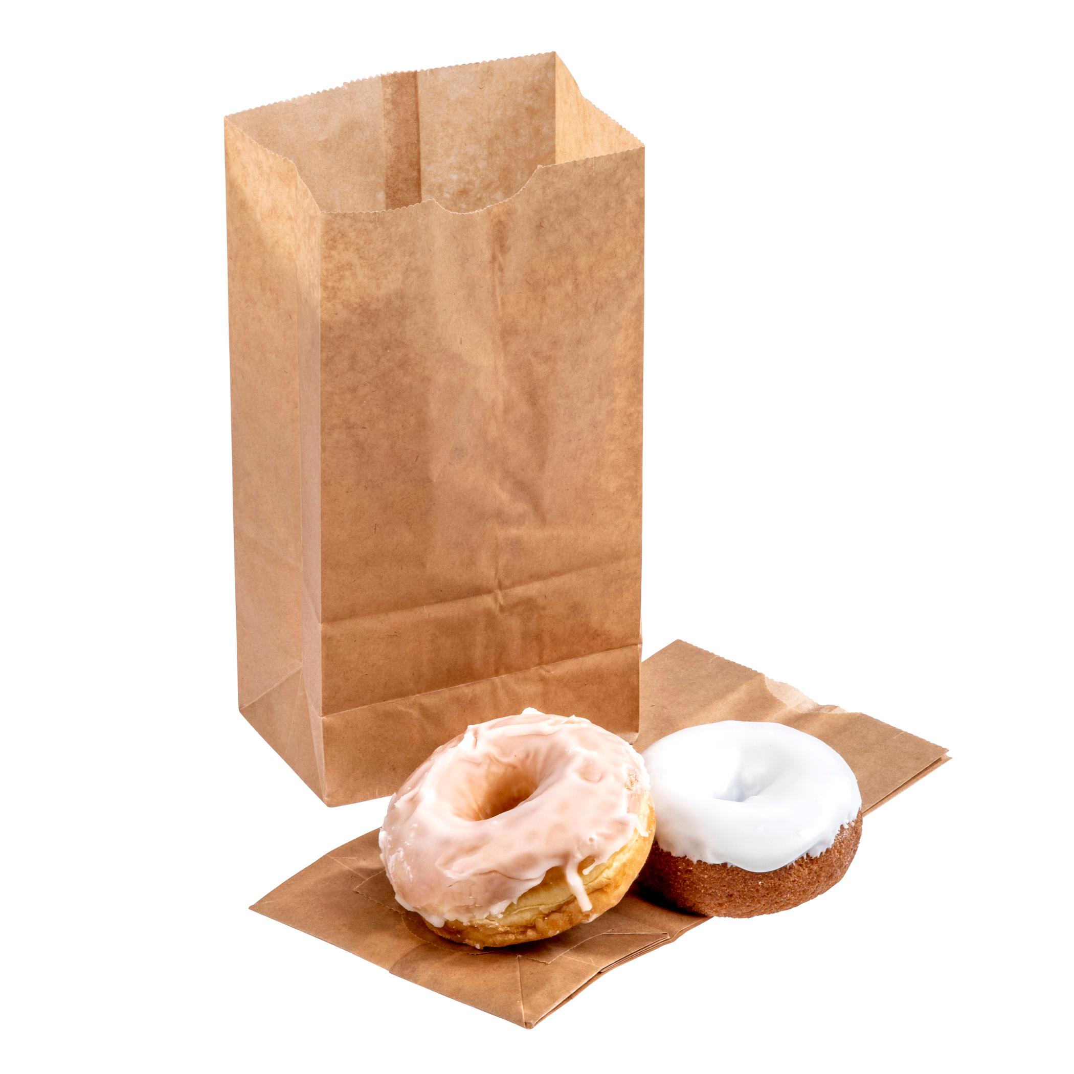 Bakery Bag 5X3.125X9.75 IN Paper 4# Natural Plain 1000/Case