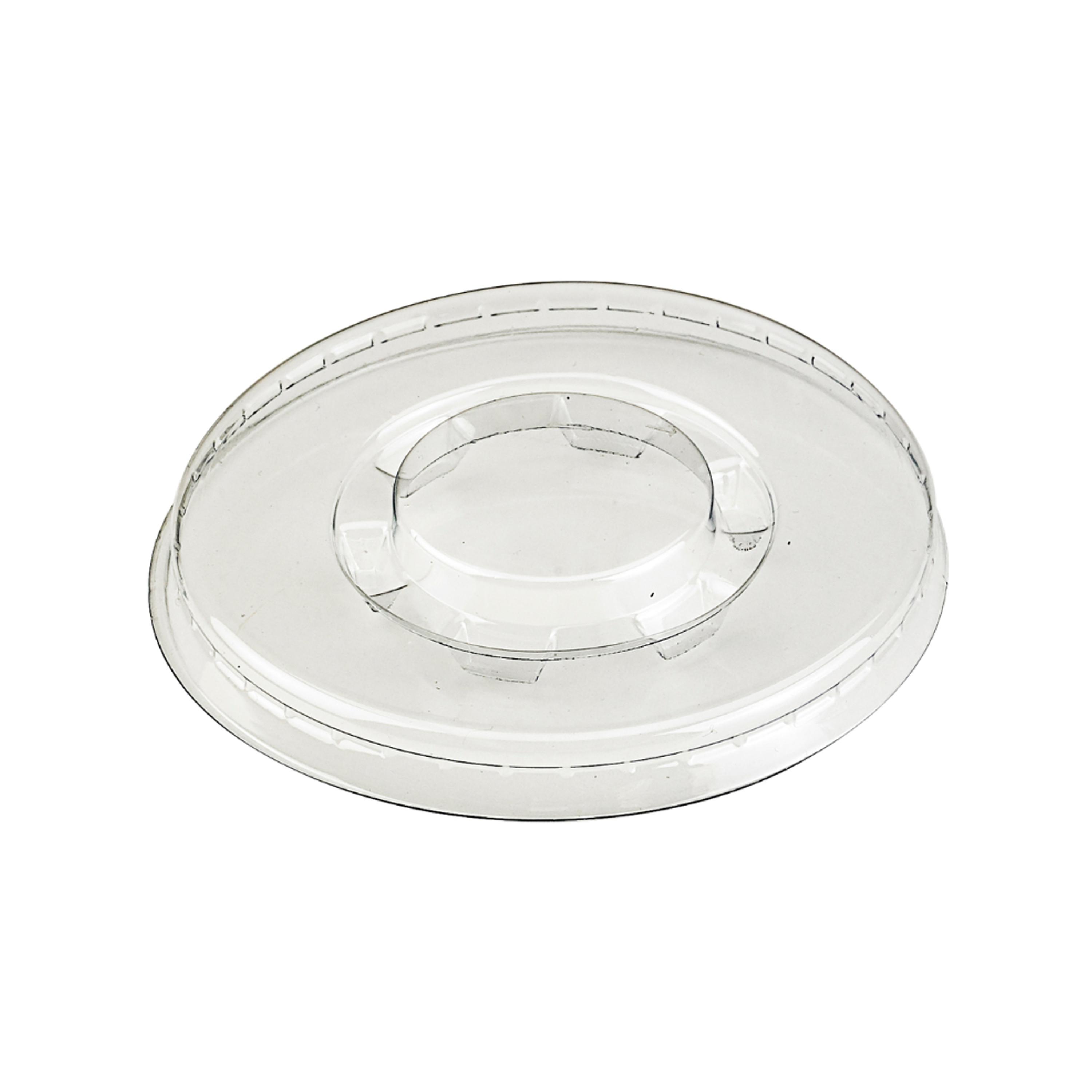 Lid Flat 3.1 IN PET Clear Round For Container Freezer Safe 100 Count/Pack 10 Packs/Case 1000 Count/Case
