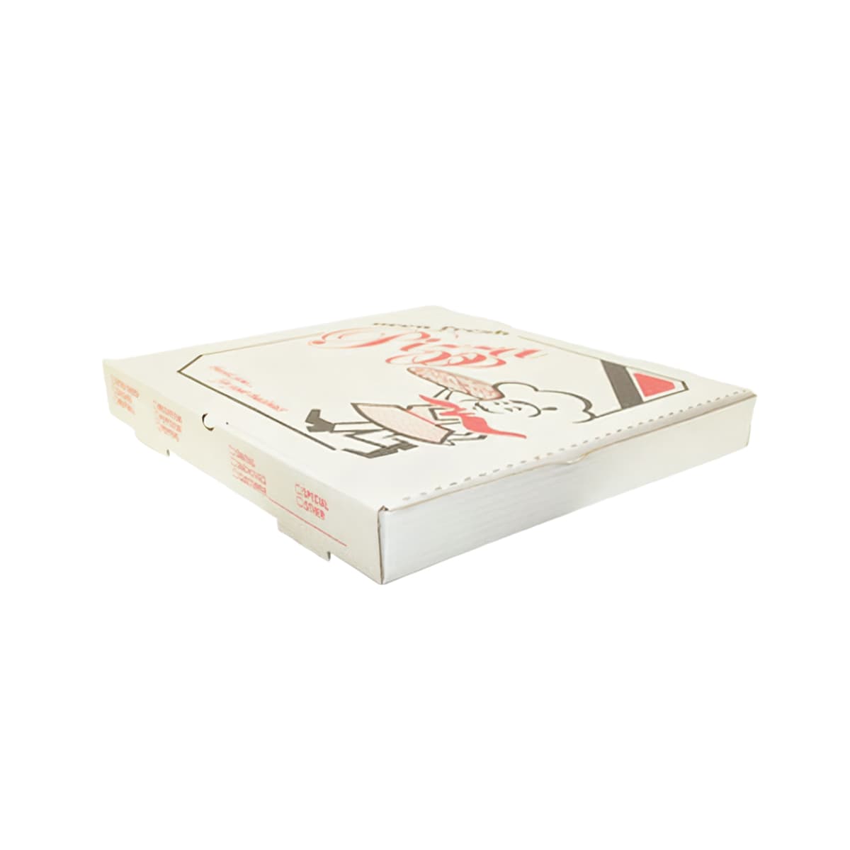 Pizza Box 16X16 IN Corrugated Cardboard White Stock Print 50/Bundle