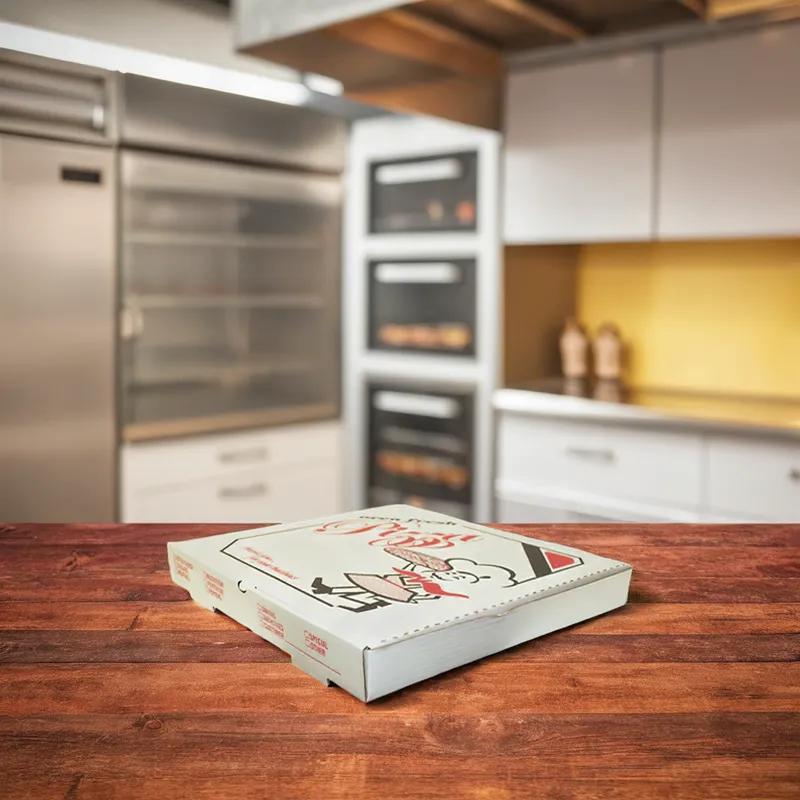 Pizza Box 16X16 IN Corrugated Cardboard White Stock Print 50/Bundle