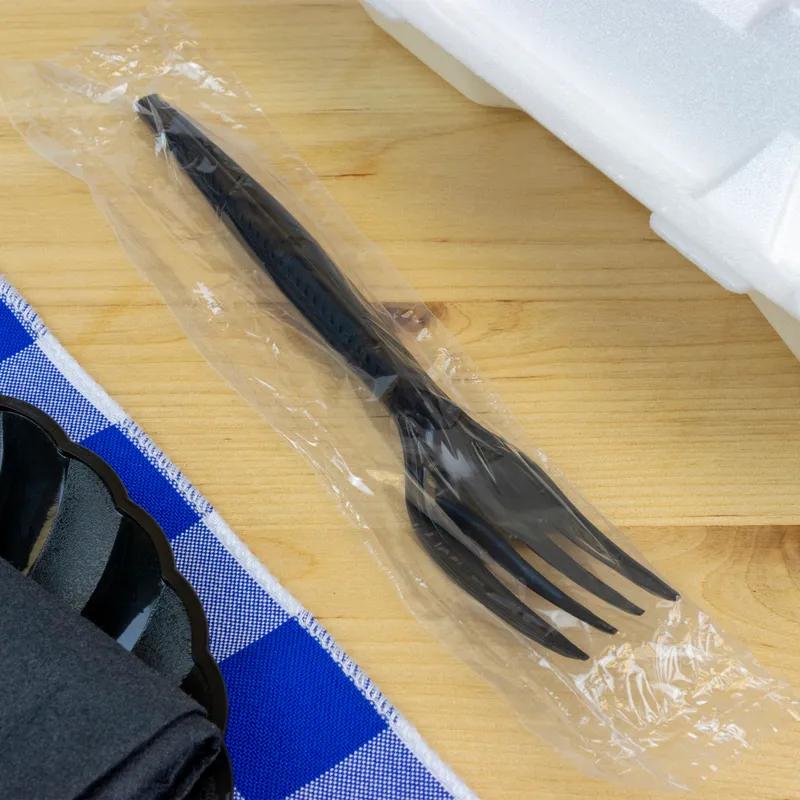 Fork PP Black Heavy Duty Individually Wrapped 1000/Case