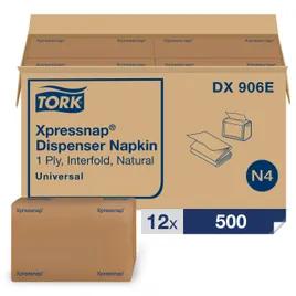 Tork Xpressnap® Dispenser Napkins 8.5X13 IN Natural Paper Interfold Refill 500 Count/Pack 12 Packs/Case 6000 Count/Case