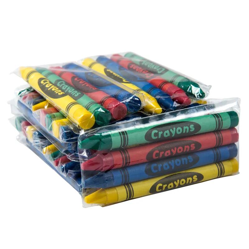 Crayon Green Blue Red Yellow Boxed 500 Count/Pack 4 Packs/Case 2000 Count/Case