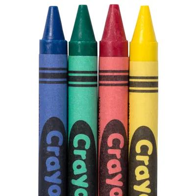 Crayon Green Blue Red Yellow Boxed 500 Count/Pack 4 Packs/Case 2000 Count/Case