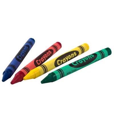 Crayon Green Blue Red Yellow Boxed 500 Count/Pack 4 Packs/Case 2000 Count/Case