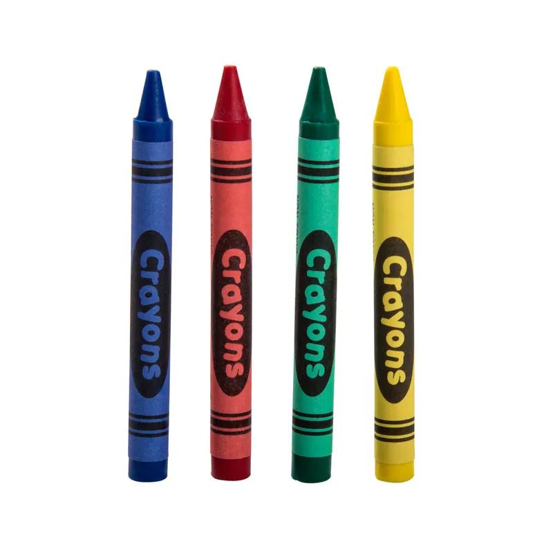 Crayon Green Blue Red Yellow Boxed 500 Count/Pack 4 Packs/Case 2000 Count/Case