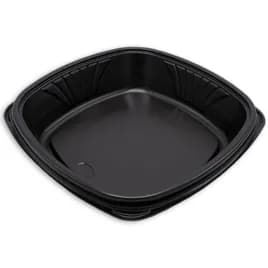 Forum® Plate 9X10 IN PS Black Square Deep 300/Case