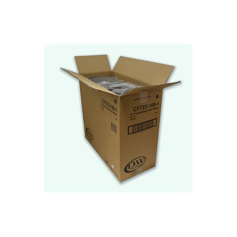 Forum® Plate 9X10 IN PS Black Square Deep 300/Case