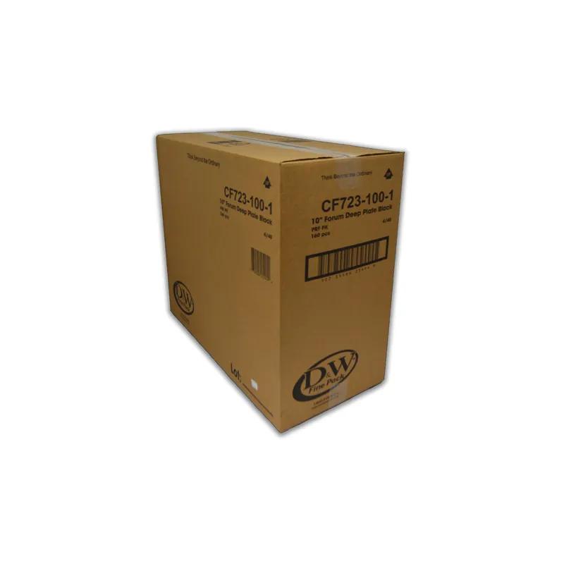Forum® Plate 9X10 IN PS Black Square Deep 300/Case